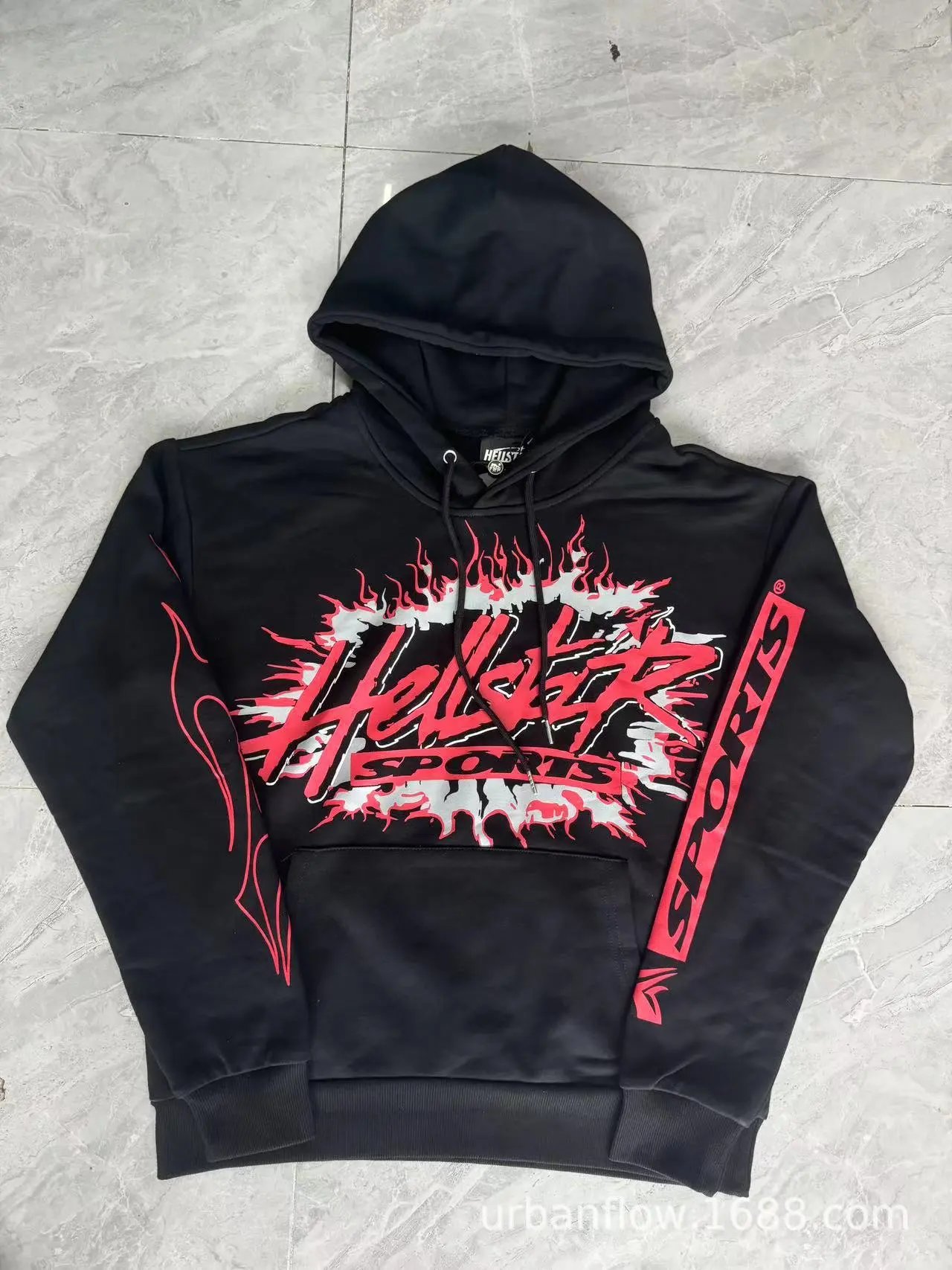 Hellstar Star Flame Black Hoodie - 33