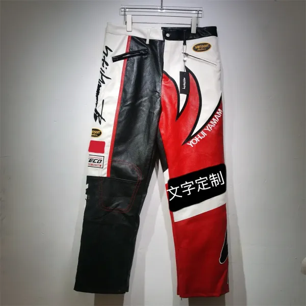 Yohji Yamamoto x Vanson Leather Racing Pants Multicolor - 1