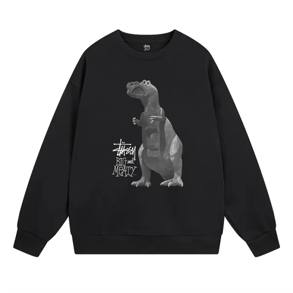 Stüssy x Pixar Big and Meaty T-Rex Graphic Hoodie Black - 1