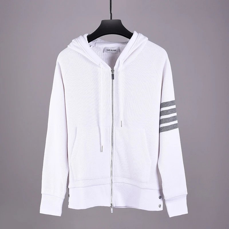 Waffle Zipper Loose Coat photo 2