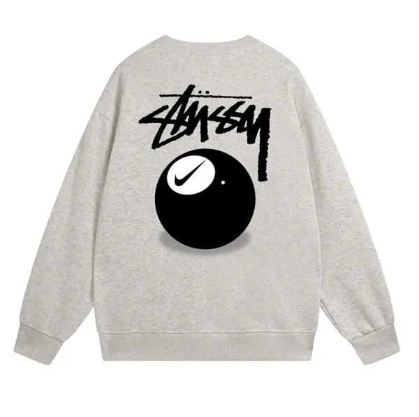 Stüssy x Nike 8-Ball Graphic Hoodie Gray - 1