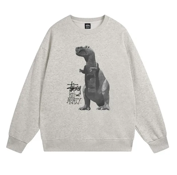 Stüssy x Pixar Rex Big and Meaty Gray Hoodie - 1