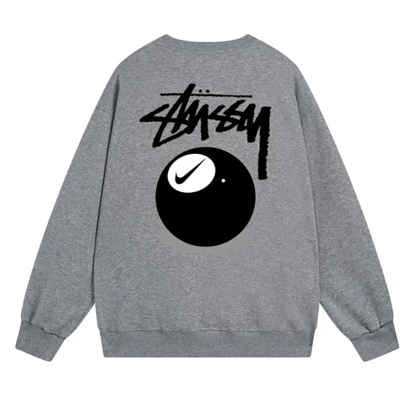 Stüssy x Nike 8-Ball Graphic Hoodie Gray - 1