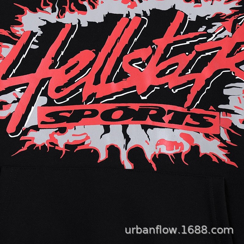 Hellstar Star Flame Black Hoodie - 34