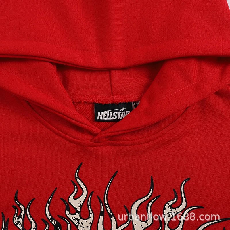 Hellstar Star Flame Black Hoodie - 38
