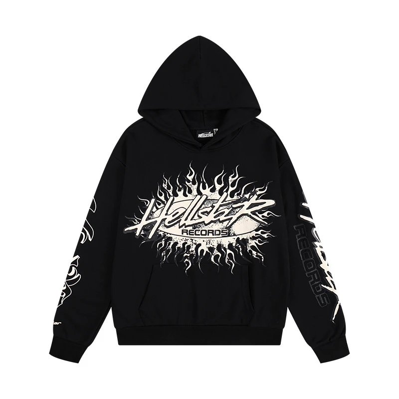 Hellstar Star Flame Black Hoodie - 40