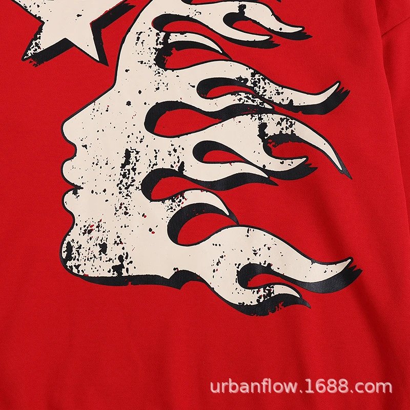 Hellstar Star Flame Black Hoodie - 42