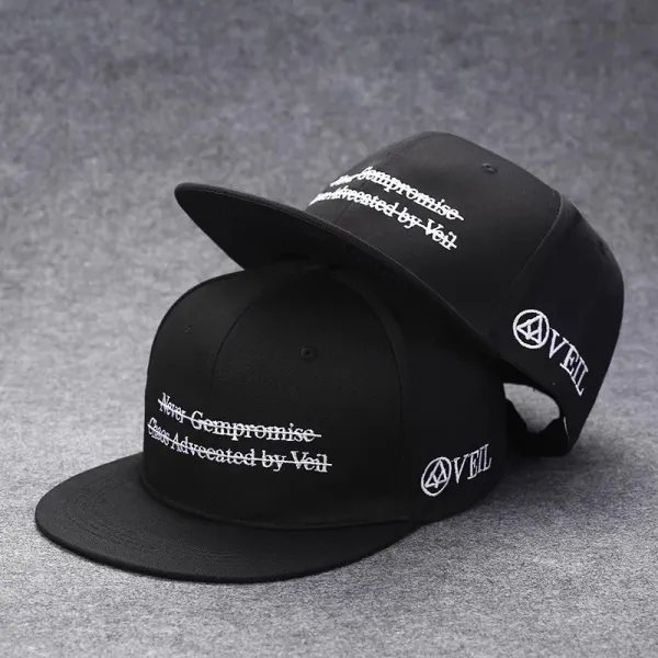 Design Streetwear Snapback Cap with Vintage Patch Print Red/Navy Baseball Cap - 15