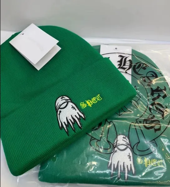 Chrome Hearts x SSENSE Ghost Hand Beanie Green - 1