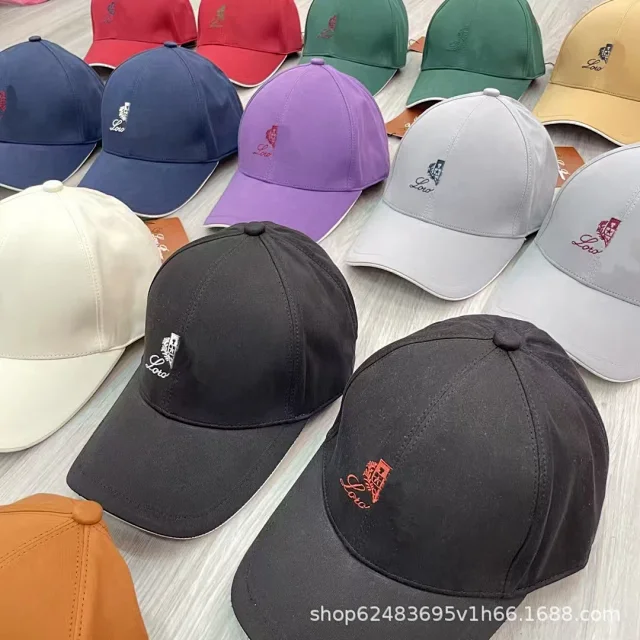 Unbranded Hats Embroidered baseball cap with contrast brim piping product detail image 3