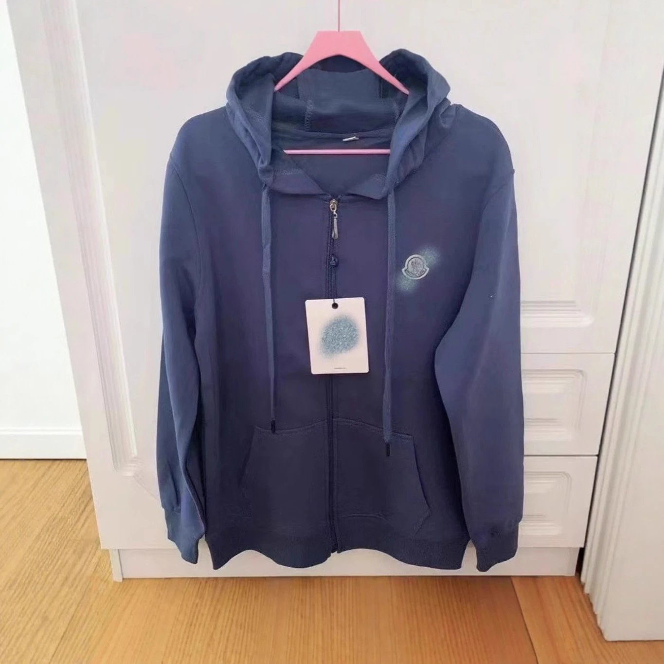 Drop Shoulder Zip Hoodie