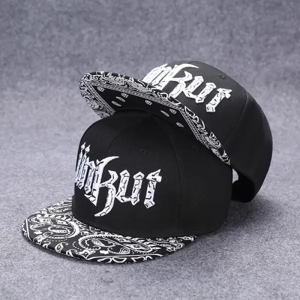 Design Streetwear Snapback Cap with Vintage Patch Print Red/Navy Baseball Cap - 24