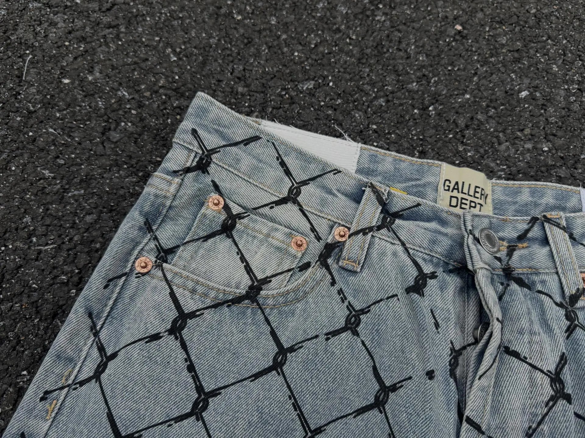 Off-White x Denim Patchwork Flared Jeans Multicolor - 12