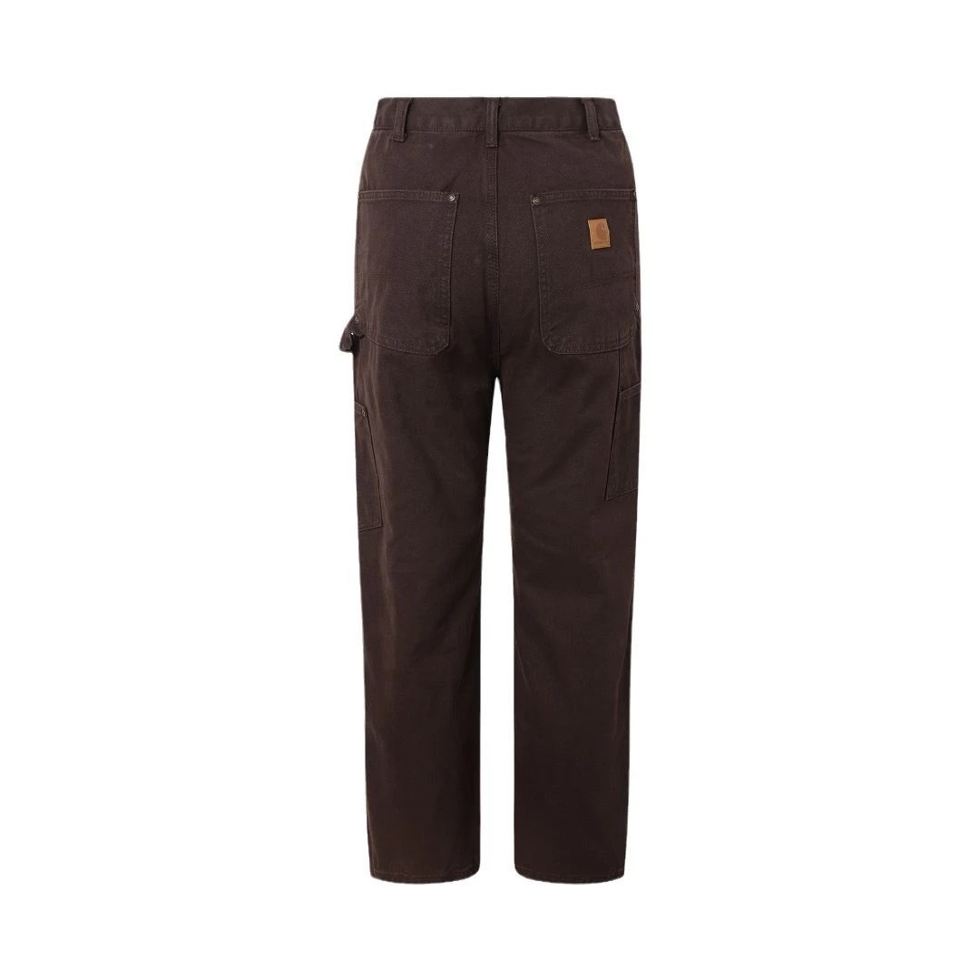 Car Washed Distressed Double Knee Canvas Work Carpenter Pants: findsindex.com