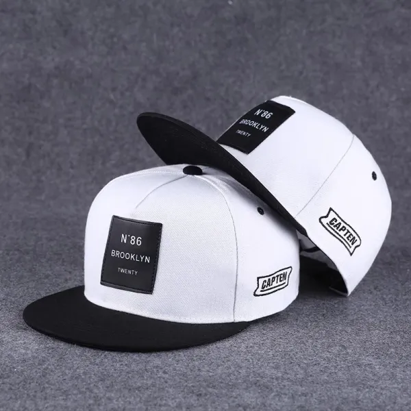 CAPTEN N'86 Brooklyn White/Black Snapback Hat - 1