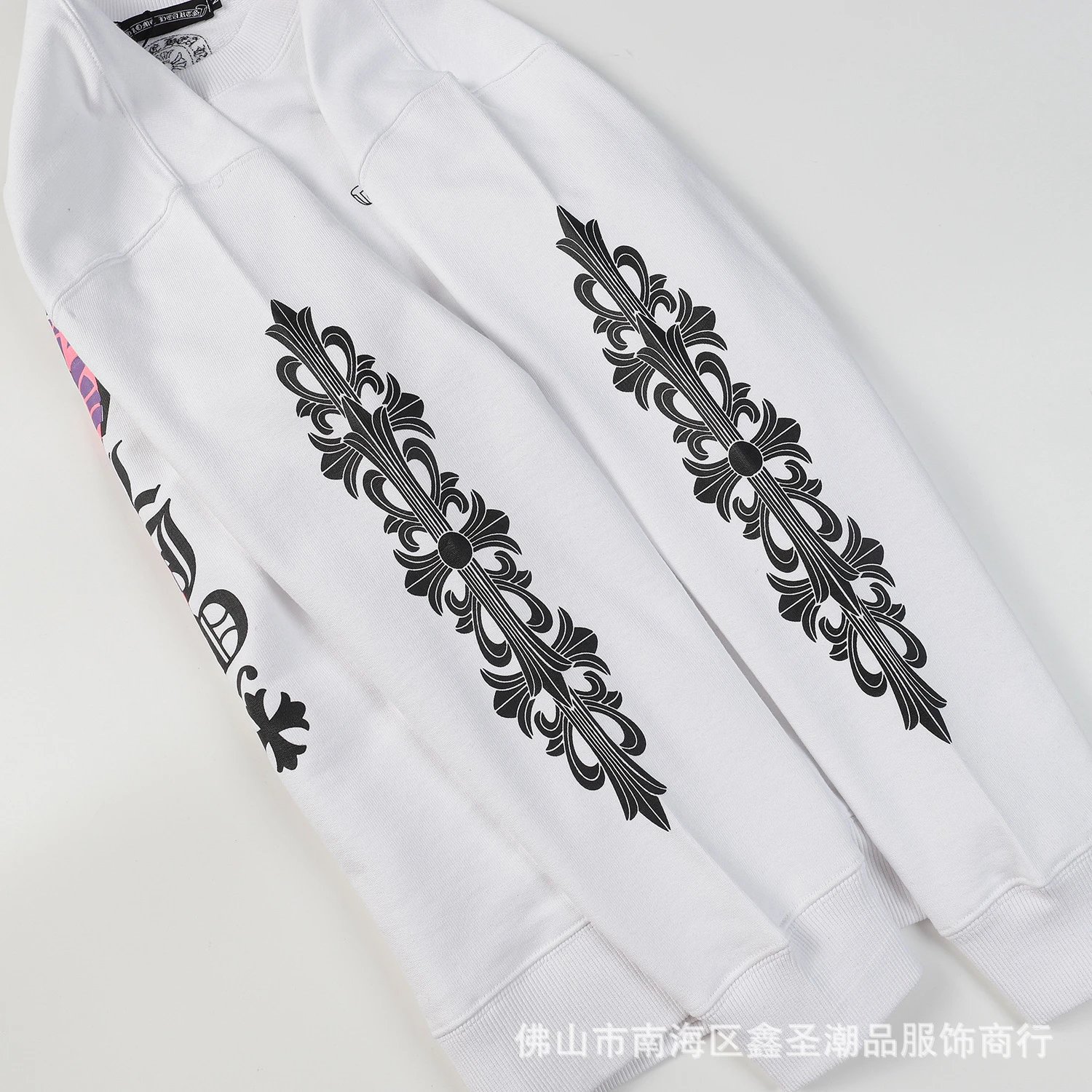 Chrome Hearts Gothic Script Print White Hoodie - 15