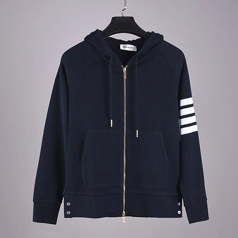 Waffle Zipper Loose Coat photo 4