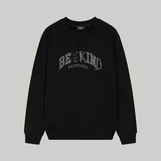 Balenciaga Be Kind Sweatshirt Black Hoodie - 1