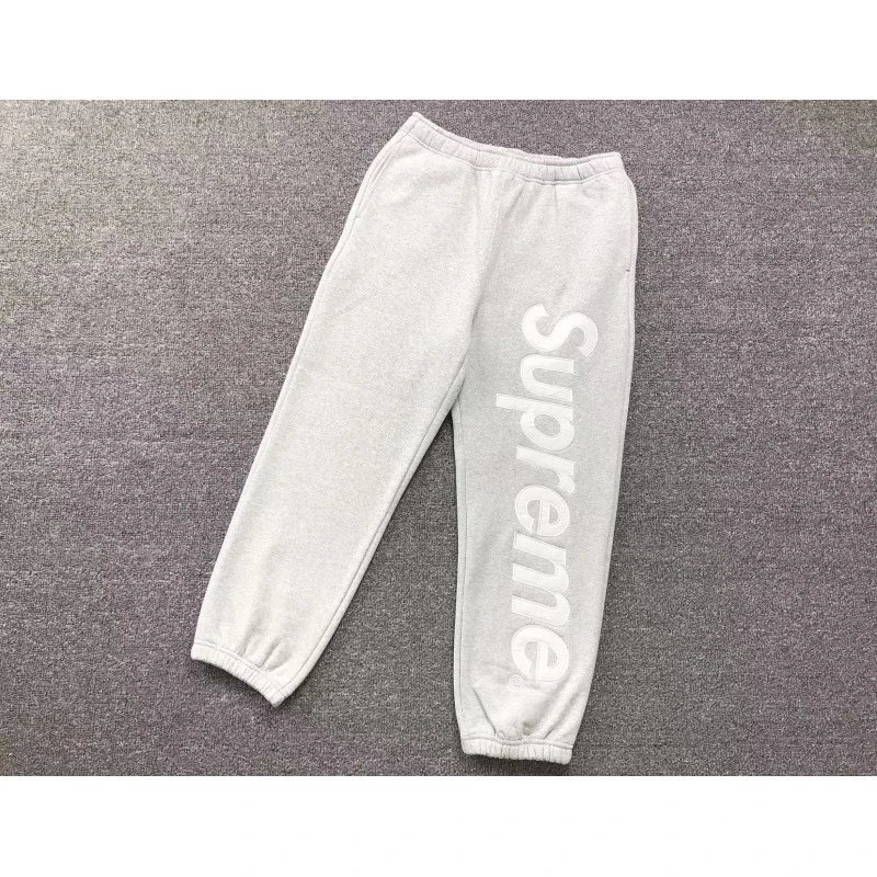 Supreme Box Logo Sweatpants Light Gray