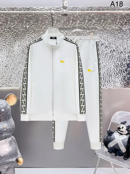 Fendi FF Monster Track Suit White - 1