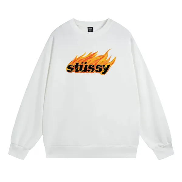 Stussy Flame Logo Crewneck Sweatshirt - 3