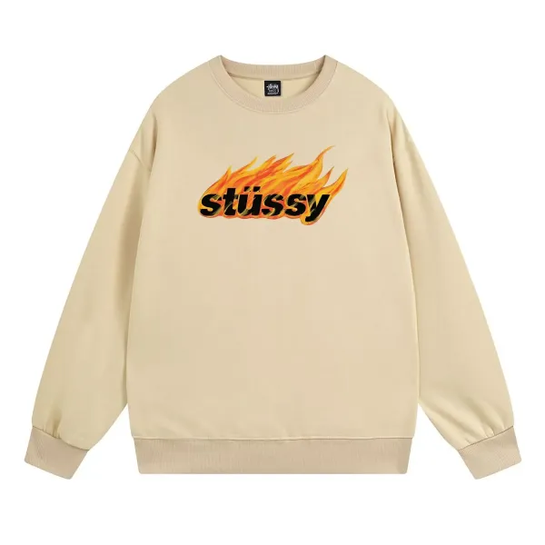 Stussy Flame Logo Crewneck Sweatshirt - 8