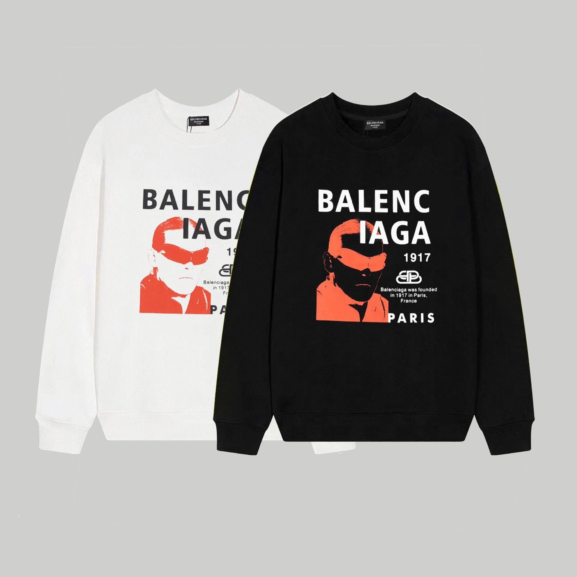 Balenciaga Logo Print Black Hoodie - 12