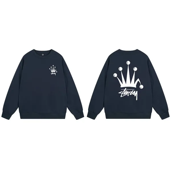 Stussy Flame Logo Crewneck Sweatshirt - 17