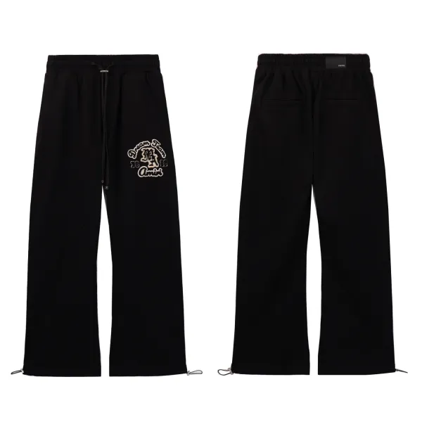 Amiri Dream Team Embroidered Sweatpants Black - 1