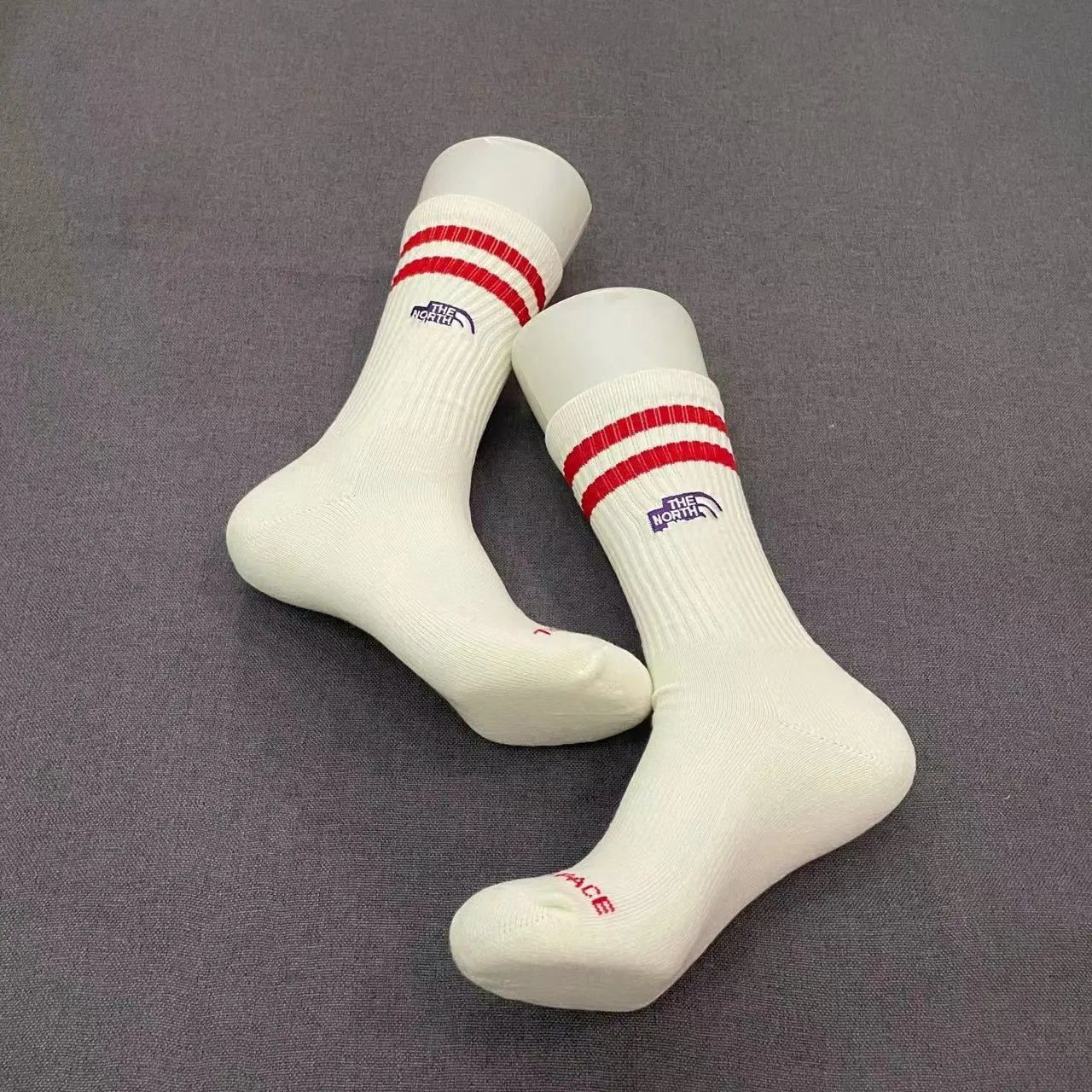 The North Face Socks Ribbed crew with contrast double stripes image 4