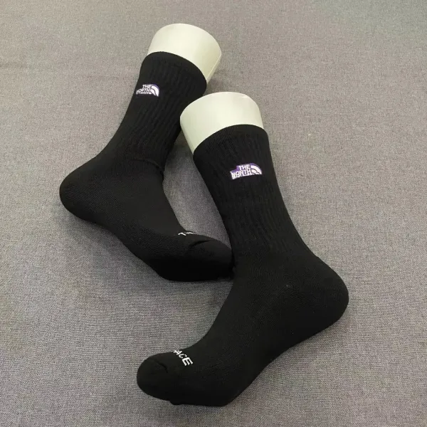 The North Face Logo Crew Socks Black - 1