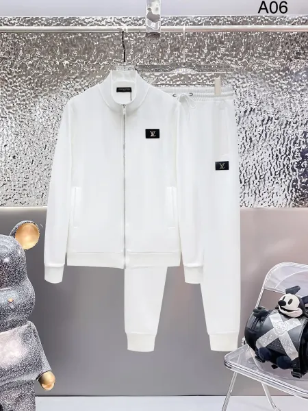 Louis Vuitton Monogram Patch Tracksuit White - 1
