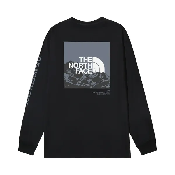 The North Face Mountain Square Long-Sleeve T-Shirt Black - 1
