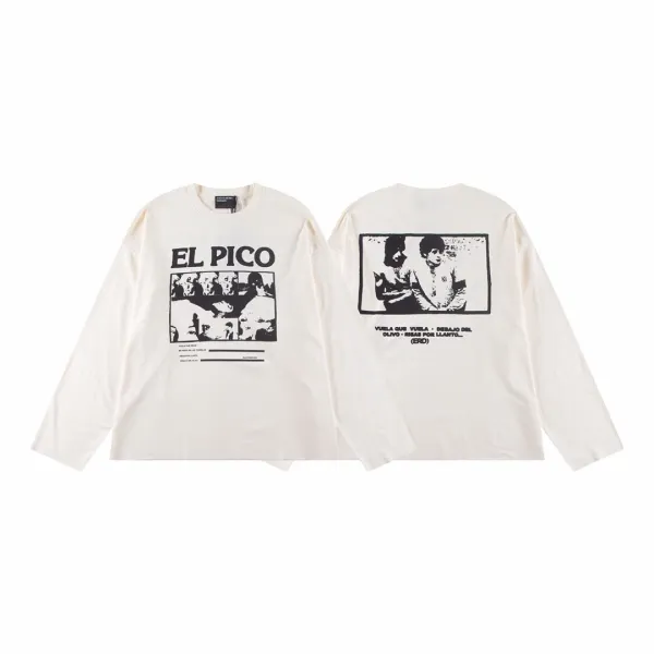 El Pico Graphic Long-Sleeve T-Shirt Off-White - 1