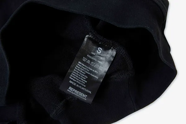 Oasis x Represent Distressed Black Hoodie - 11