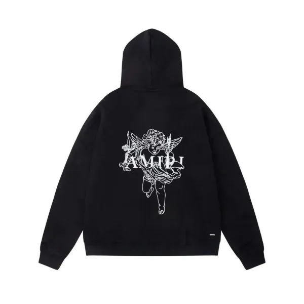 Amiri Angel Hoodie Black - 1