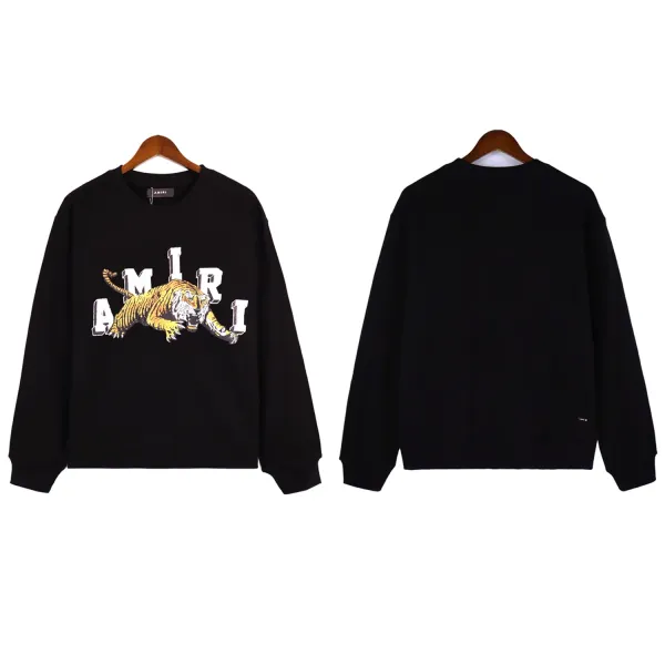 Amiri Tiger Logo Black Hoodie - 1