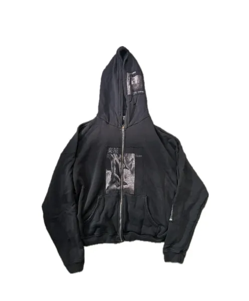 Ryu House x Unknown Artist Zip-Up Hoodie Black - 1