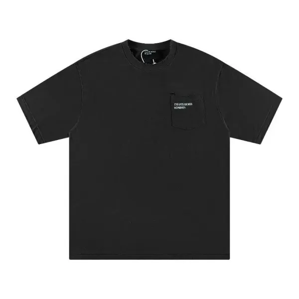 Hermès x Supreme Pocket T-Shirt Black T-Shirt - 1