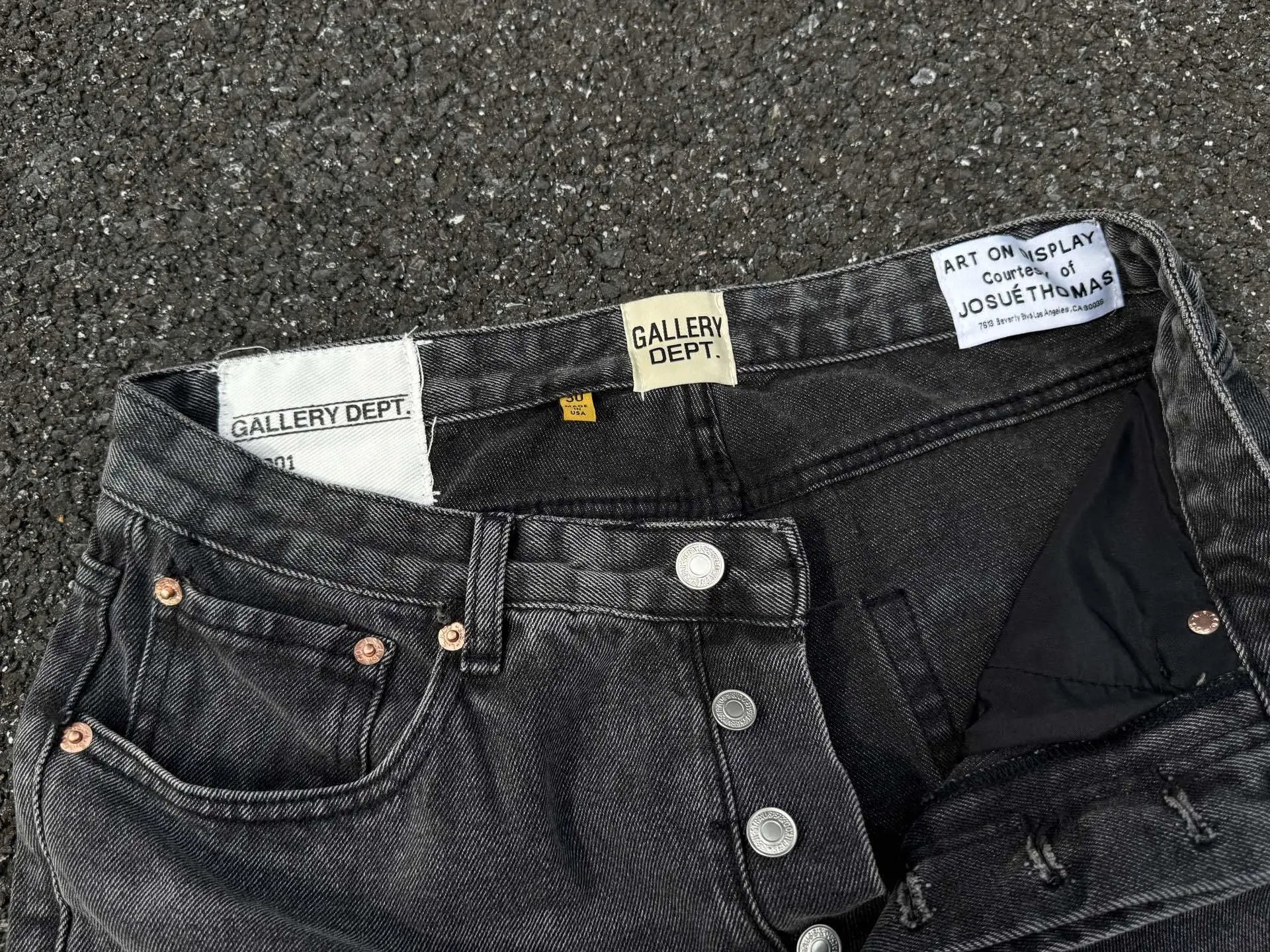 Off-White x Denim Patchwork Flared Jeans Multicolor - 6