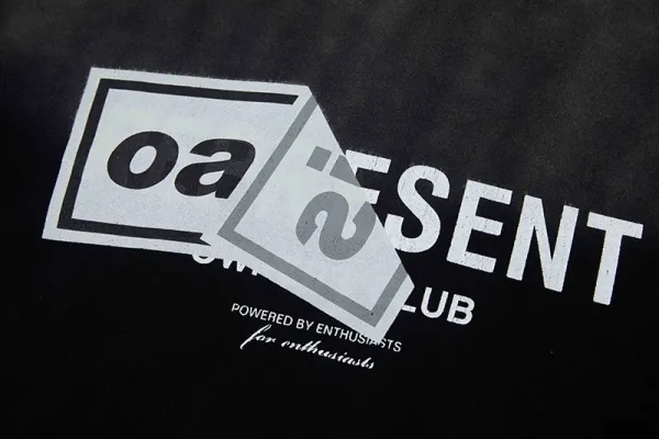 Oasis x Represent Distressed Black Hoodie - 10