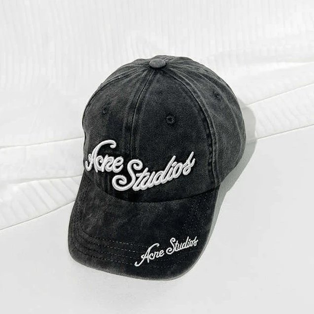Acne Studios Black Baseball Cap
