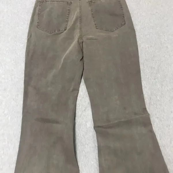 Off-White Flared Jeans Olive Green with Black Stripe - 28
