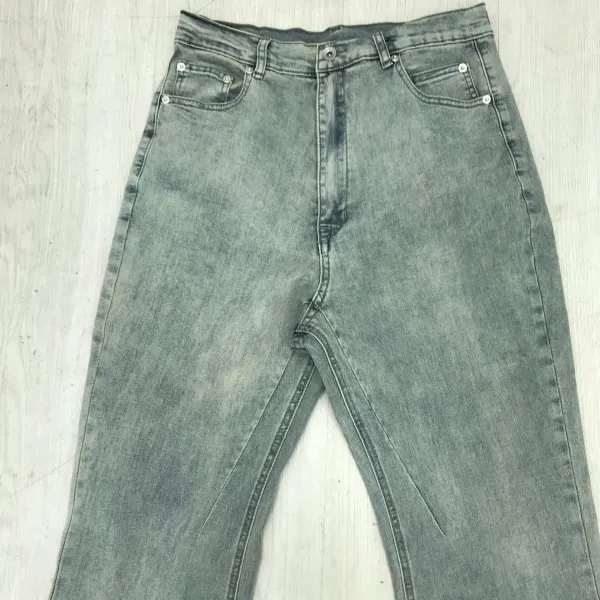 Off-White Flared Jeans Olive Green with Black Stripe - 36