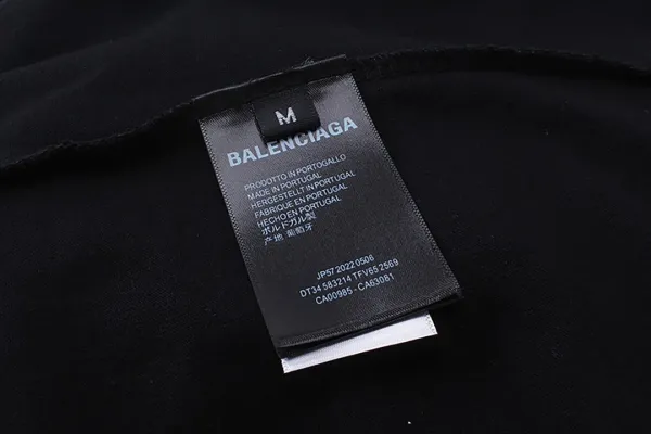 Balenciaga Heart Logo Long-Sleeve T-Shirt Black - 7