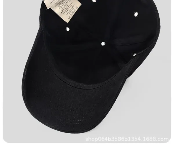 Ami Paris Heart Logo Black Baseball Cap - 14