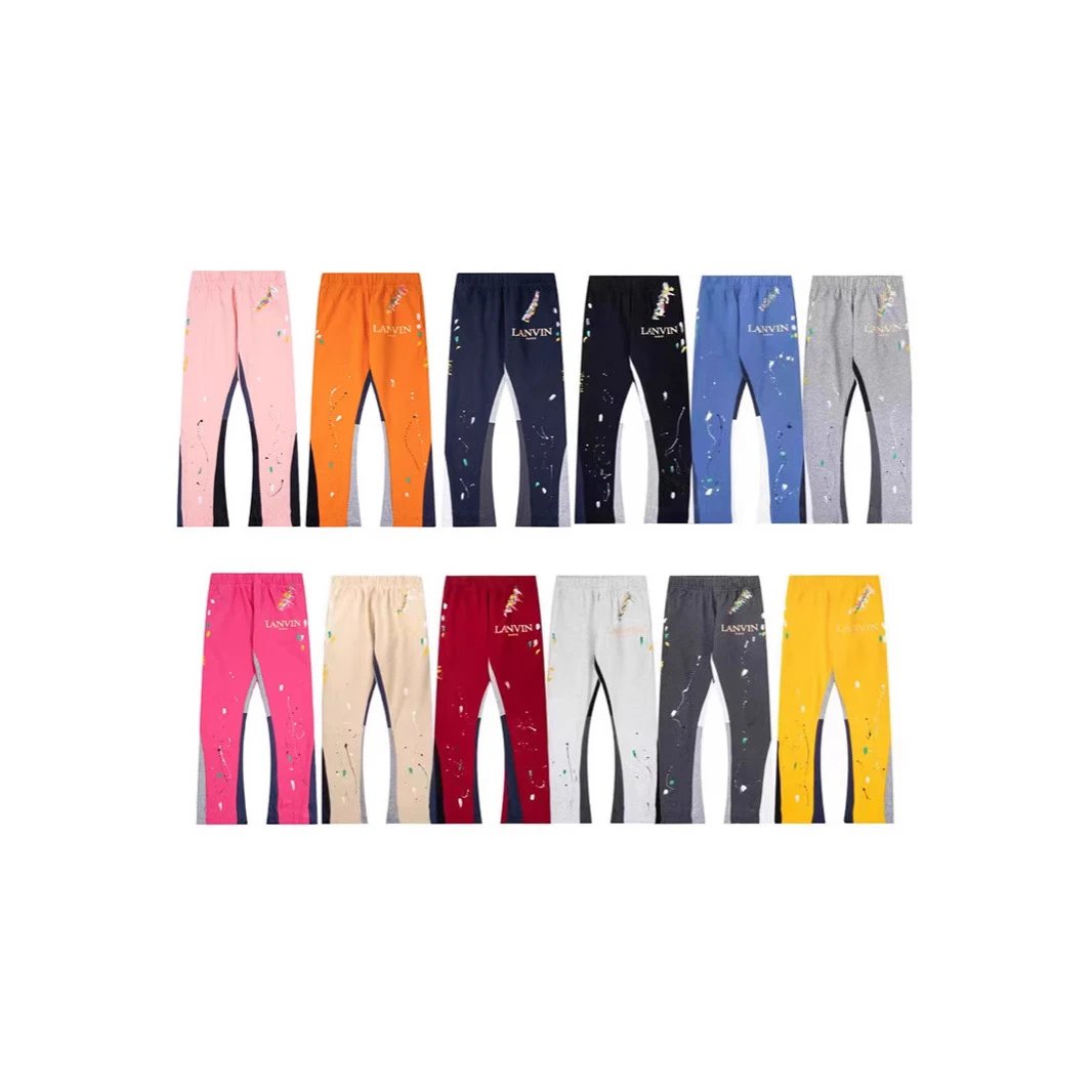 Galerie Dept. Checkered Star Print Distressed Sweatpants Black - 6