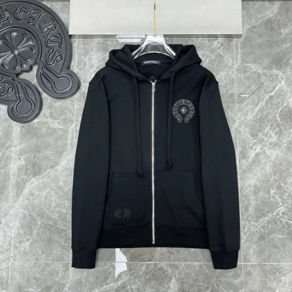 Chrome Hearts x Chrome Hearts Black Embroidered Hoodie - 1