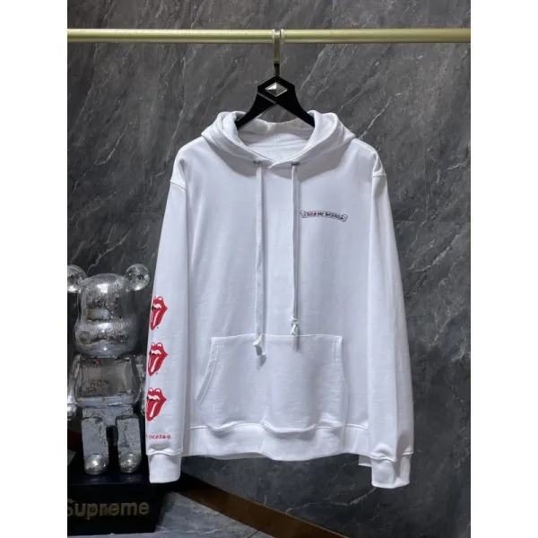 Chrome Hearts x The Rolling Stones White Hoodie - 1