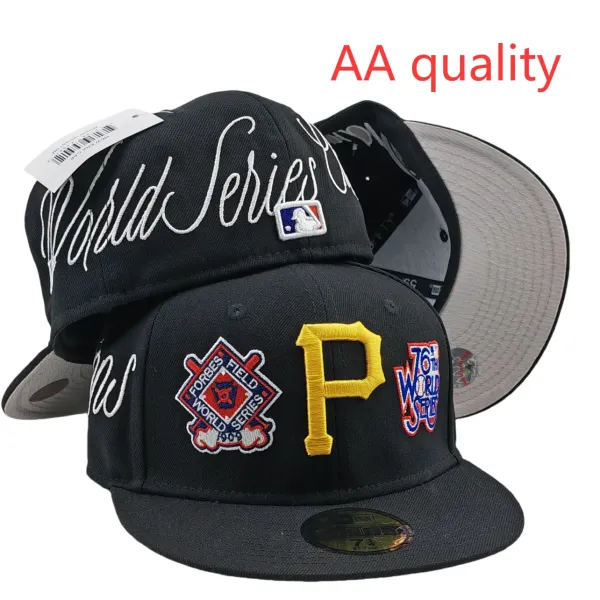 New Era Pittsburgh Pirates 1909 World Series Commemorative Black 59FIFTY Fitted Baseball Cap - 1